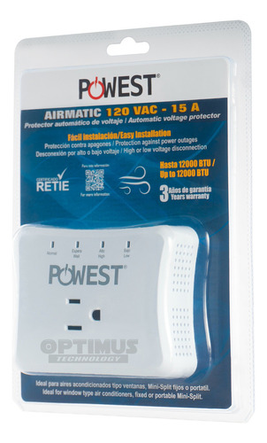 Protector De Voltaje Powest Contra Apagones 120v 15 Amp