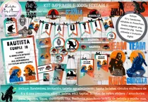 Comprar Kit Imprimible Candy Bar Godzilla Vs Kong 100% Editable