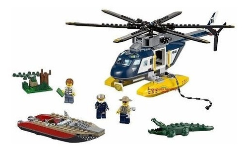 Bloques Helicopter Pursuit Coleccion City Police Lego 60067