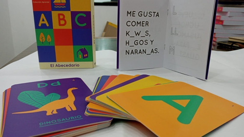 Imagen 1 de 3 de Naipes Didácticos. Libro De Actividades Abecedario Y Números