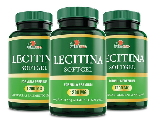 Lecitina De Soya 1200 Mg. - Oferta Pack X 3  Soft Gel 