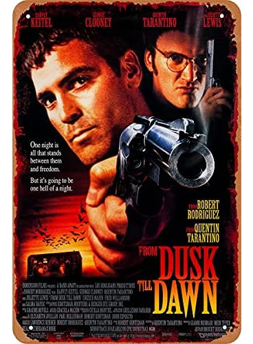 From Dusk Till Dawn Movie Poster (1996) Metal Wall Art ...