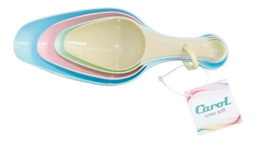 Cuchara Medidora Carol Soft Set Por 4 Plastico
