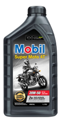 Óleo Mobil Super Preto 20w50 Mineral Api Sl Motos 4 Tempos