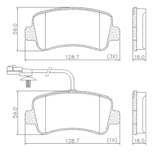 Pastilha De Freio Lonaflex Brembo Master - P-1440-b