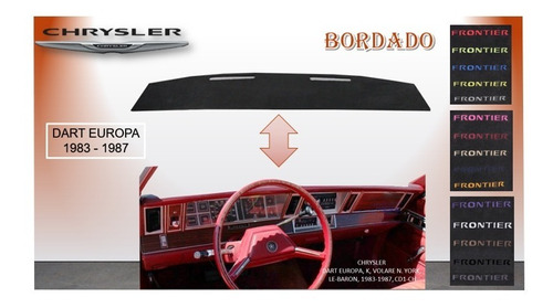 Cubretablero Dart Europa Chrysler- Dodge Bordado 1983 - 1987
