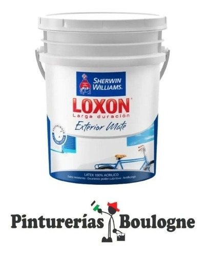 Loxon Latex Exterior Acrilico Blanco Mate X 1 Litro. Boulogn