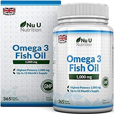 Omega 3 - 1000mg 365 Capsulas. Sin Gluten Stock