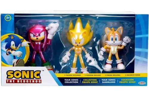 Set De 3 Figuras Sonic The Hedgehog 30th Aniversario Nuevas