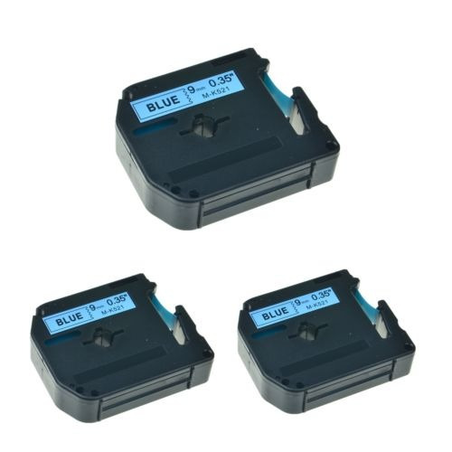 3pk Mk-521 Mk521 Negra En La Etiqueta Azul Cinta Para Brothe