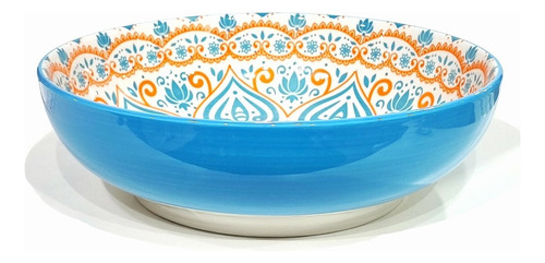 Bowls Ensaladera 1,350l De Ceramica Con Diseño 23cm Color 3