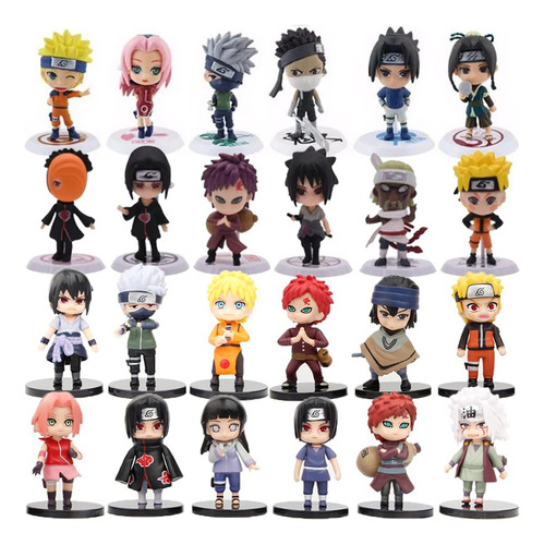 Juego De 24 Muñecas De Juguete Naruto Shippuden Figuras