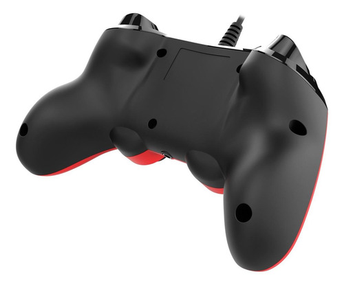 Imagen 3 de 6 de Control joystick Nacon Wired Compact Controller for PS4 negro y rojo