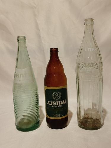 Botellas Antiguas Coca Cola Fanta Cerveza Austral 