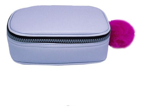 Estojo Box Baú Com Elástico Jumbo Prada Azul Fizz