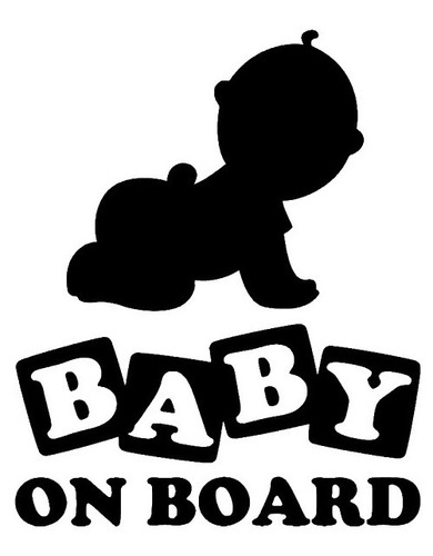 Sticker Baby On Board Baby Vinil Estampado 