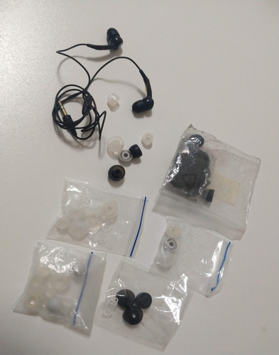 Kit 16 Pares Borracha Fone Ouvido + 4 Espumas E 2 Fones