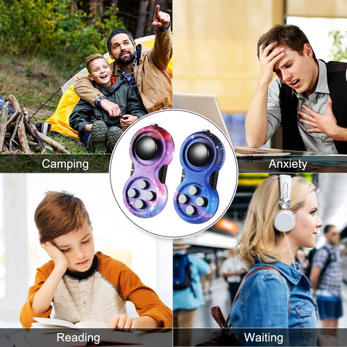 Cc Fidget Pad Joystick Antiestres Y Tiempo Libre 2 Piezas.