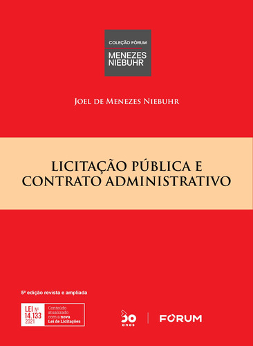 Licitação Pública e Contrato Administrativo, de Niebuhr, Joel de Menezes. Editora Fórum Ltda, capa mole em português, 2022