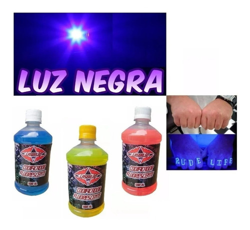 Kit Com 12 Codificador Tinta Invisível Laserled Neon 500ml