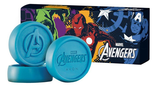 Kit Meus Cuidados Avengers - Sabonete, Colonia E Saboneteira