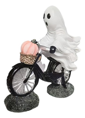 Estatua De Ciclista Fantasma Para Decoración De Halloween