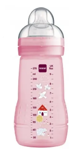 Mamadeira Easy Active Bico 2m+ Rosa 270ml