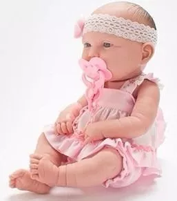 Boneca Baby Ninos Recém Nascida Bebê Reborn Com Acessórios Cotiplás