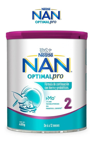 Nestle Nan Optimal Pro - 400 Grs - Etapa 2 (6 A 12 Meses)