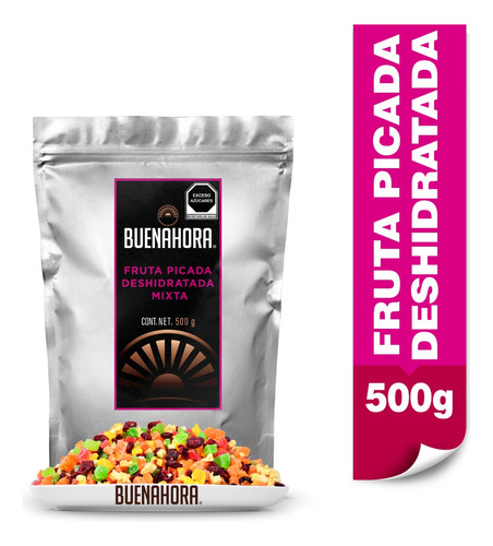 Fruta Mixta Deshidratada Picada Premium Buenahora 500g