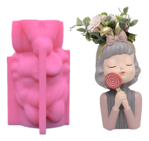 Decoración 3d Maceta De Hormigón Fondant Molde De Silicona