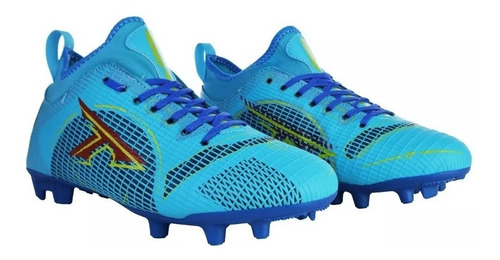 Tenis Tacos Futbol Soccer Leon Trucco Azul Economico 26/29