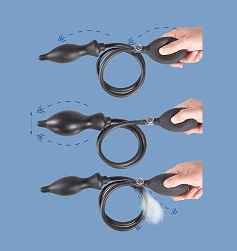 Imagen 2 de 4 de Plug Inflable Para Dilatación Anal. Silicona.
