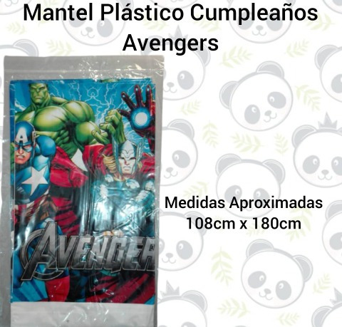 Imagen 1 de 2 de Mantel Plástico Decoración Cumpleaños Vengadores Avengers