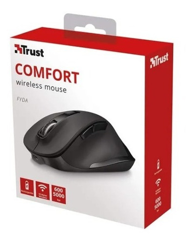 Mouse Inalámbrico Recargable Ergonómico Trust Fyda