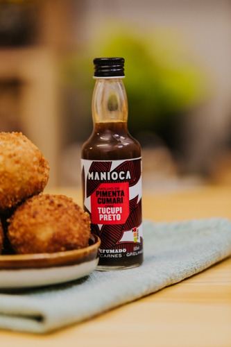 Imagem 5 de 6 de Molho De Pimenta Cumari Com Tucupi Preto De 60ml - Manioca