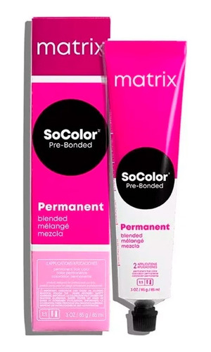 Tinte Permanente Socolor Matrix 8n 90ml+oxidante