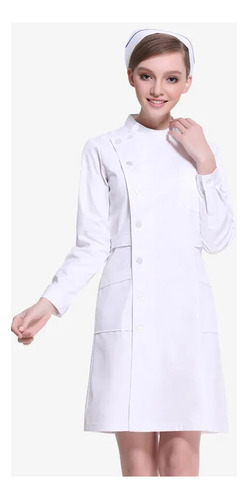 Vestido De Enfermera De Manga Larga, Traje Médico, Traje De