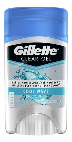 Gel Antitranspirante Gillette Cool Wave Clear Hombre 45g