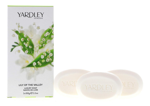 Yardley Of London Lily Of The Valley 3 X 3.5 Oz Jabón De Luj