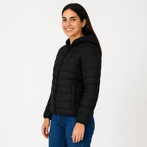 Gominho Puffer Bomber Impermeável Feminina