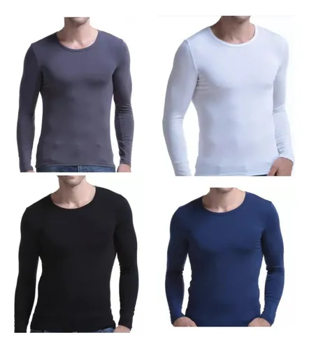 comprar Poleras Primera Capa Hombre Polar Manga Larga Algodon Frio 