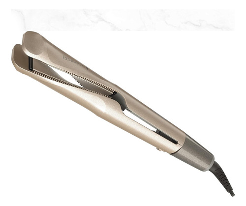 Alaciadora Plancha Remington Champagne Con Cepillo Twist & Curl Cs16a11 Protección Dorada 450f 110v/220v