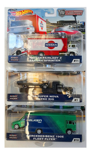 Hot Wheels Team Transport  #7,#10,#11 Case D