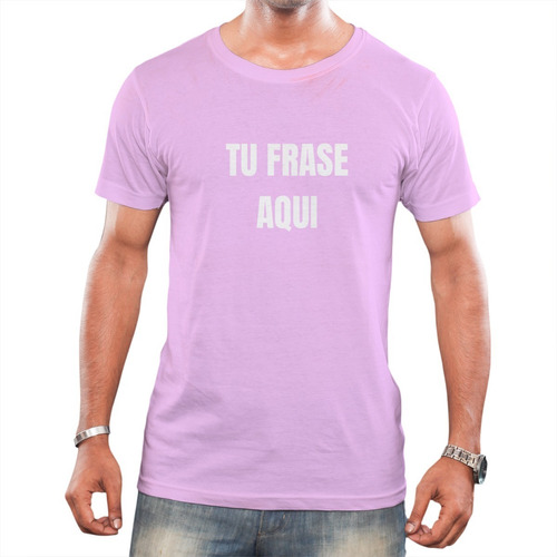 Remera Con Frase Personalizada O Logo Algodon Hombre Mujer