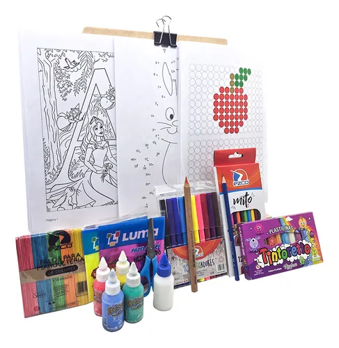 Atril Útil Didáctico Kit Arte Dib. Con Números