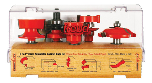 Freud 94-100 Juego De Brocas Para Enrutador De Puertas De Ri