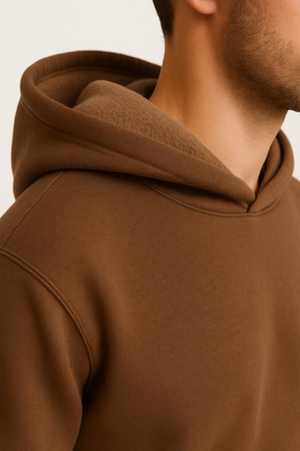 Buzo Canguro Capucha Hoodie Liso Oversize Frizado Unisex