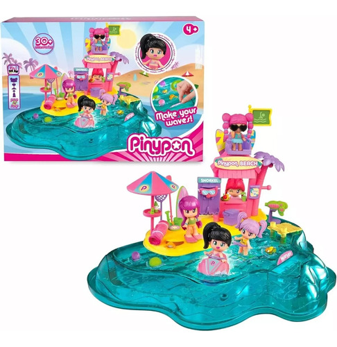 Pinypon Set Playa Con Figura +30 Accesorios - Premium