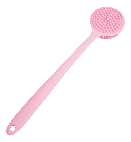 Cepillo De Baño De Silicona Suave Dnc Con Mango Largo (rosa)